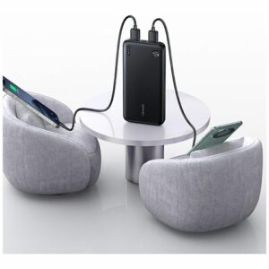 USAMS PB83 Power Bank 2xUSB-A 1xUSB-C 10000mAh white - Image 5