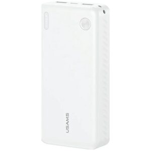 USAMS PB83 Power Bank 2xUSB-A 1xUSB-C 20000mAh white - Image 1