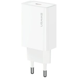 Laidinis įkroviklis USAMS T69 30W USB-C baltos spalvos - Image 1