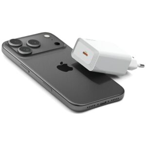 Laidinis įkroviklis USAMS T69 30W USB-C baltos spalvos - Image 4