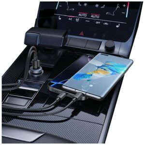 Automobilinis įkroviklis USAMS CC322 30W 1xUSB-A 1xUSB-C tarnish - Image 4