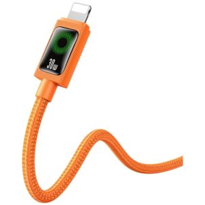 Kabelis USAMS SJ774 PD 30W USB-C/Lightning 1.2m orange - Image 7