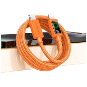 Kabelis USAMS SJ774 PD 30W USB-C/Lightning 1.2m orange - Image 8
