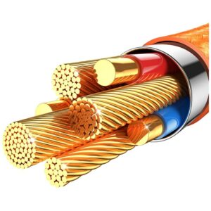 Kabelis USAMS SJ773 PD 60W USB-C/USB-C 1.2m oranžinės spalvos - Image 5
