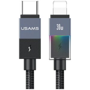 Kabelis USAMS SJ776 PD 30W USB-C/Lightning 1.2m tarnish - Image 1