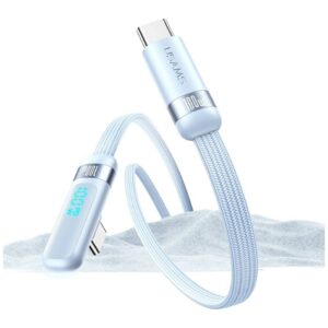 Kabelis USAMS US-SJ653 PD 100W USB-C/USB-C violetinės spalvos - Image 3