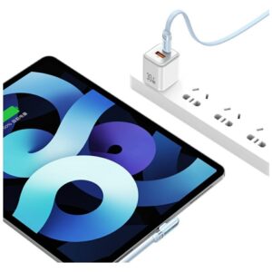 Kabelis USAMS US-SJ653 PD 100W USB-C/USB-C violetinės spalvos - Image 4