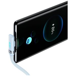 Kabelis USAMS US-SJ653 PD 100W USB-C/USB-C violetinės spalvos - Image 5