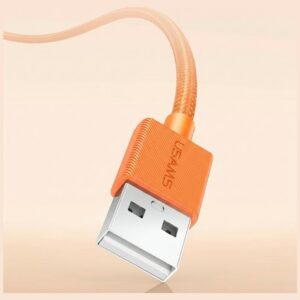 Kabelis USAMS U92 18W USB-C į USB-A 1.2m oranžinės spalvos - Image 2
