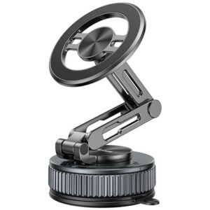 Universal phone holder USAMS ZJ087 magnetic for car, home, office juodos spalvos - Image 1