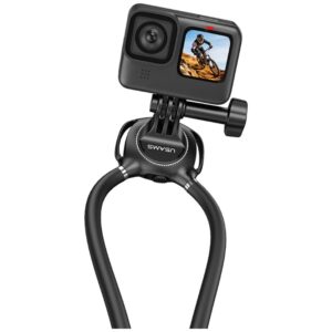 Neck Mount for sport camera USAMS JoyGo Joy01 juodos spalvos - Image 6