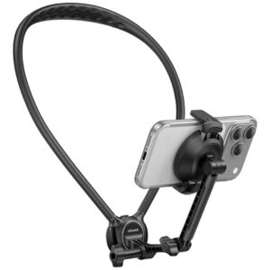 Neck mount for phones USAMS JoyGo JOY02 Neck Mount with magnetic mount juodos spalvos