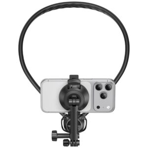 Neck mount for phones USAMS JoyGo JOY02 Neck Mount with magnetic mount juodos spalvos - Image 5
