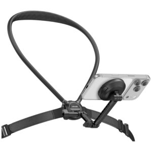 Neck mount for phones USAMS JoyGo JOY02 Neck Mount with magnetic mount juodos spalvos - Image 7