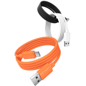 Kabelis USAMS U98 3A Silicone Fast Charging USB-C baltos spalvos - Image 2