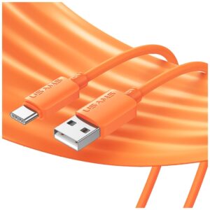 Kabelis USAMS U98 3A Silicone Fast Charging USB-C baltos spalvos - Image 5