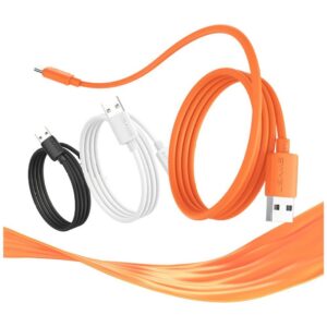 Kabelis USAMS U98 3A Silicone Fast Charging USB-C oranžinės spalvos - Image 6