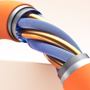 Kabelis USAMS U98 3A Silicone Fast Charging USB-C oranžinės spalvos - Image 4