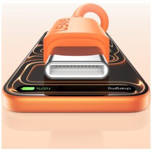 Kabelis USAMS U98 60W 3A Silicone Fast Charging USB-C į USB-C juodos spalvos - Image 4