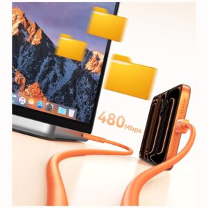 Kabelis USAMS U98 30W 3A Silicone Fast Charging USB-C į Lightning juodos spalvos - Image 9