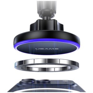 Car Mount with Wireless Charging for Air Vent USAMS juodos spalvos - Image 4