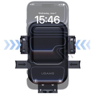 Car Mount for Air Vent USAMS One-touch juodos spalvos - Image 10
