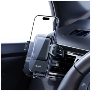 Car Mount for Air Vent USAMS One-touch juodos spalvos - Image 4