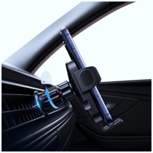 Car Mount for Air Vent USAMS One-touch juodos spalvos - Image 5