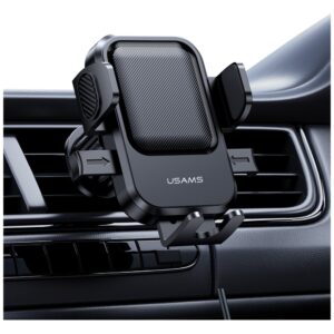 Car Mount for Air Vent USAMS One-touch juodos spalvos - Image 8
