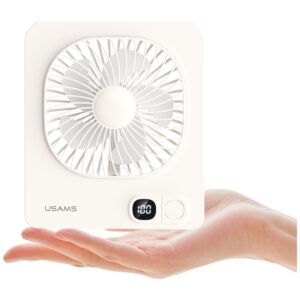 Lightweight Magnetic Desktop Ventiliatorius USAMS baltos spalvos - Image 4