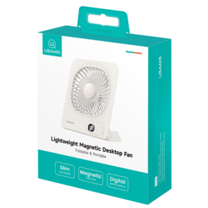 Lightweight Magnetic Desktop Ventiliatorius USAMS baltos spalvos - Image 7