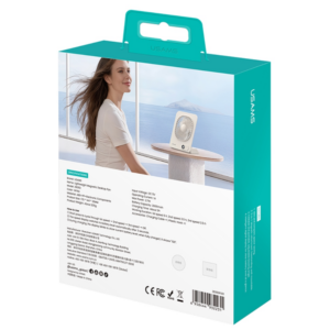 Lightweight Magnetic Desktop Ventiliatorius USAMS baltos spalvos - Image 8