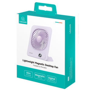 Lightweight Magnetic Desktop Ventiliatorius USAMS violetinės spalvos - Image 7