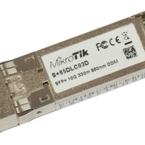 Mikrotik S+85DLC03D tinklo siųstuvų-imtuvų modulis Optinis pluoštas 10000 Mbit/ai SFP+ 850 nm