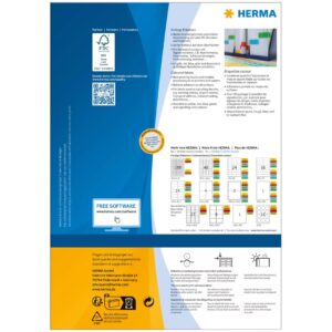 HERMA 4403 lipni etiketė Stačiakampis Ilgalaikis Mėlyna 100 vnt - Image 2