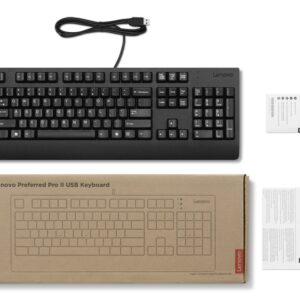 Lenovo Preferred Pro II klaviatūra Namams / biurui USB Vokiečių Juoda - Image 3