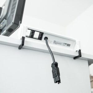 Bachmann Desk2 šakutės lizdas 3 x Type F Juoda, Nerūdijančiojo plieno - Image 3