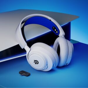 Steelseries ARCTIS NOVA 7P WHITE Laisvų rankų įranga Bevielis Su lankeliu Žaidimams Bluetooth Mėlyna, Balta - Image 3