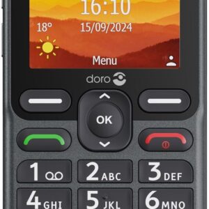 Doro Leva L10 6,1 cm (2.4") 120,7 g Juoda Bazinis telefonas