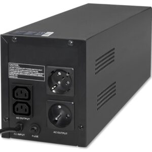 Qoltec 53775 nepertraukiamo maitinimo resursai (UPS) „Line-Interactive“ 1,2 kVA 720 W 4 AC išvestis(ys / čių) - Image 2