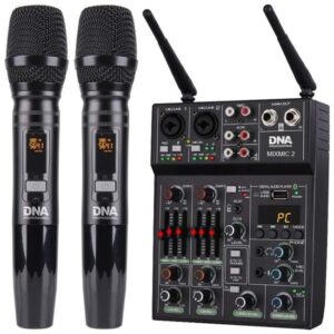 DNA MIXMIC 2 - komplektas (USB garso maišytuvas + 2 belaidžiai mikrofonai) - Image 2