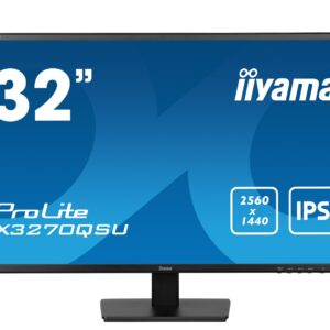 iiyama ProLite X3270QSU-B1 kompiuterio monitorius 80 cm (31.5") 2560 x 1440 pikseliai Wide Quad HD LED Juoda - Image 2