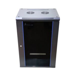 Extralink 19" 18U 600x600 mm sieninė spinta Juoda