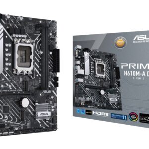 ASUS PRIME H610M-A D4-CSM Intel H610 LGA 1700 „micro ATX“ - Image 1