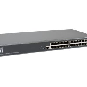 LevelOne GTL-2885 tinklo komutatorius Valdomas L3 Gigabit Ethernet (10/100/1000) Pilka
