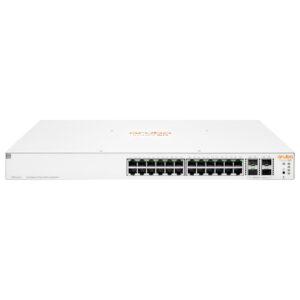 HPE Aruba Networking Instant On 1930 24G Class4 PoE 4SFP/SFP+ 370W Valdomas L2+ Gigabit Ethernet (10/100/1000) Maitinimas per Eternetą (PoE) 1U Balta