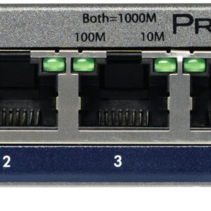 NETGEAR GS105E-200PES tinklo komutatorius Valdomas L2/L3 Gigabit Ethernet (10/100/1000) Pilka