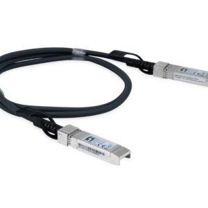 LevelOne DAC-0102 „InfiniBand“ arba pluoštinis optinis kabelis 2 m SFP+ Juoda - Image 2