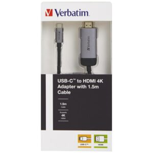Verbatim Adapteris USB-C - HDMI 4K 1.5maluminum 49144 - Image 5