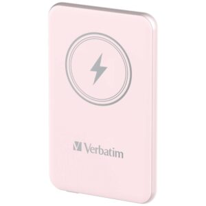 Verbatim Wireless Magnetic Power Bank `n` Go 15W 5000mAh pink 32243 - Image 1